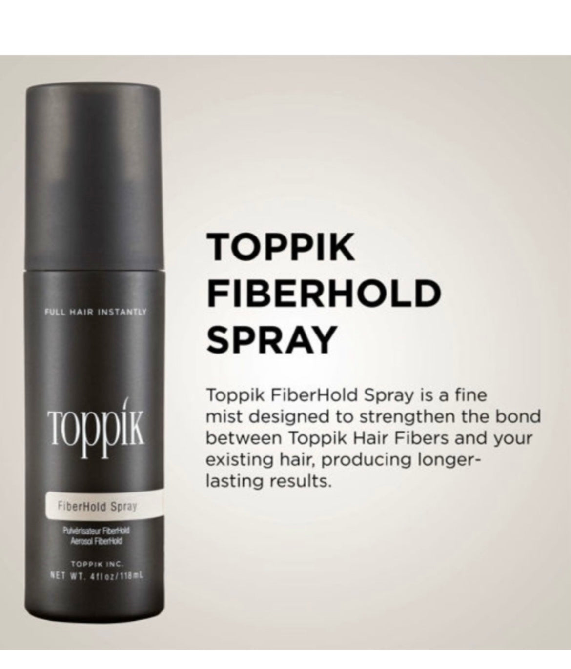 Toppik hair fiber hold spray 118ml