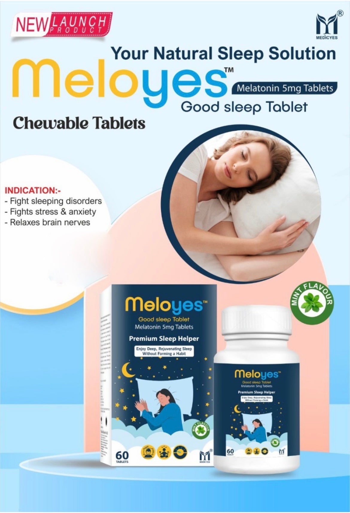 Medicyes meloyes 5mg melatonin to improve sleep cycle