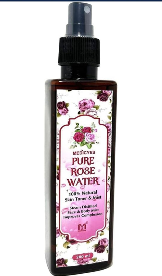 Medicyes Rose Water With Glycerin Spray Skin Toner (200ml)