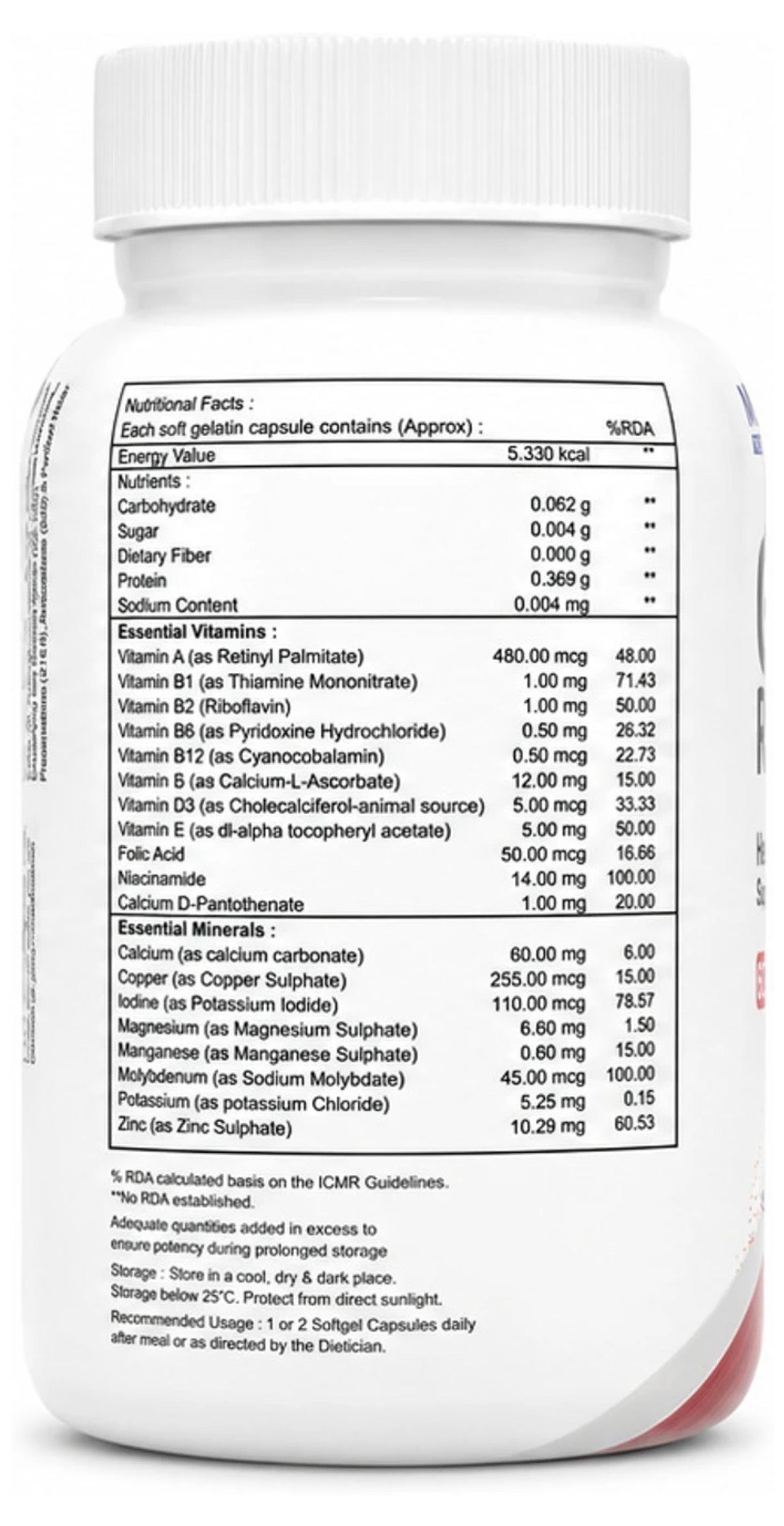Medcell good routine multivitamins,mineral- 60 capsules