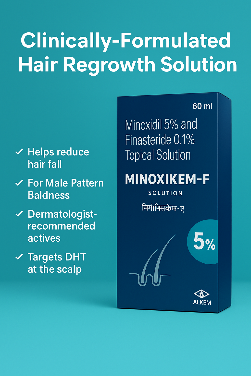 Alkem Minoxikem-F hairfall and hairgrowth solution