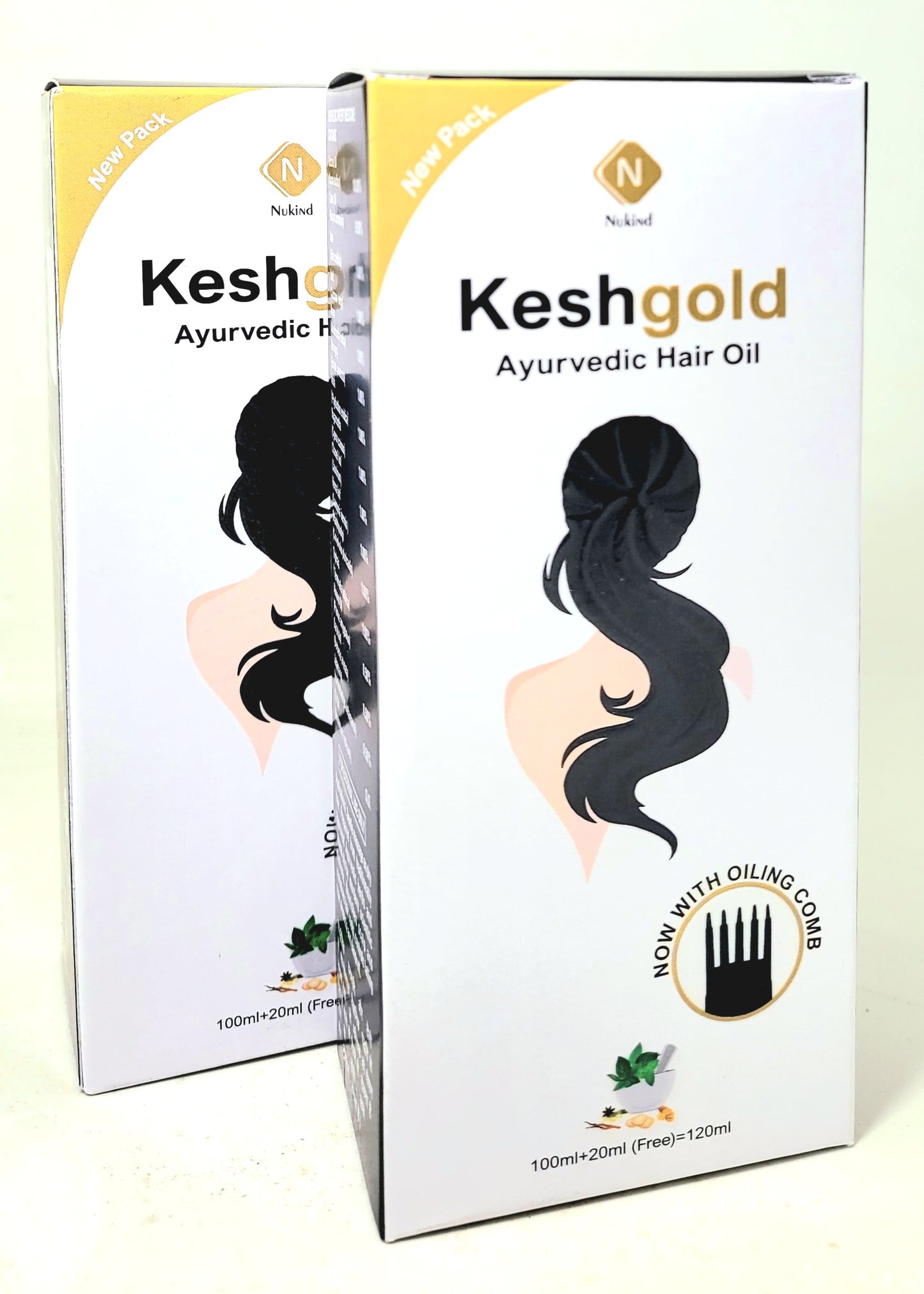 Nukind Kesh Gold Ayurvedic Hair Oil 120ml (2pcs)