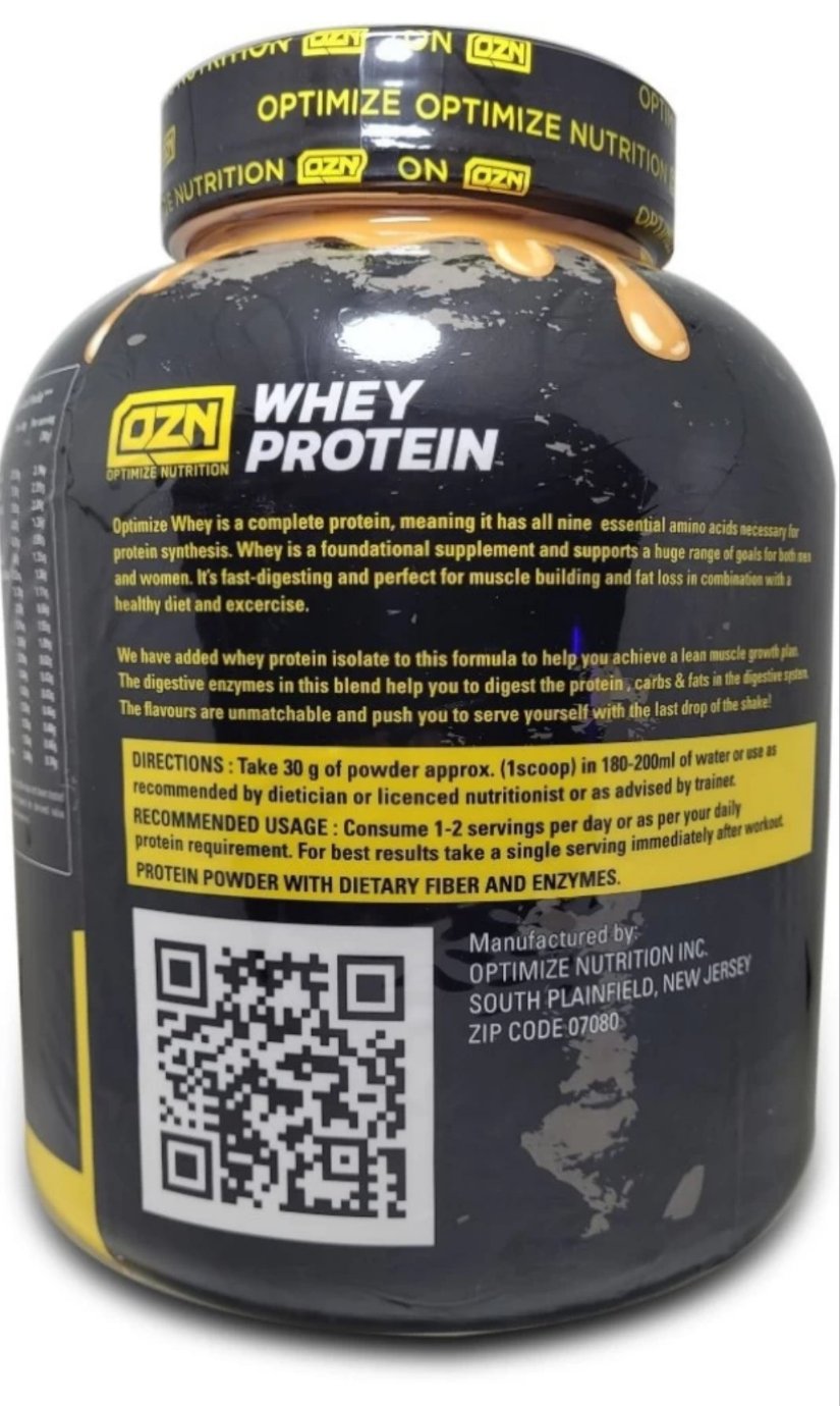 OZN Whey Protein With Added Isolate Gluten Free Whey Protein 2kg