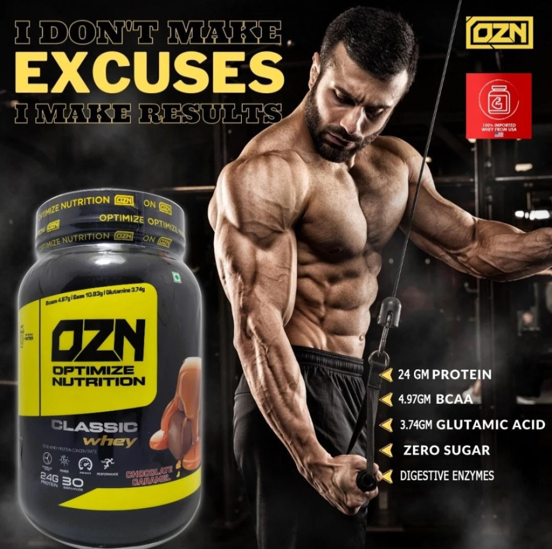 OZN Classic Whey With Digestive Enzymes 30 servings Whey Protein 1kg