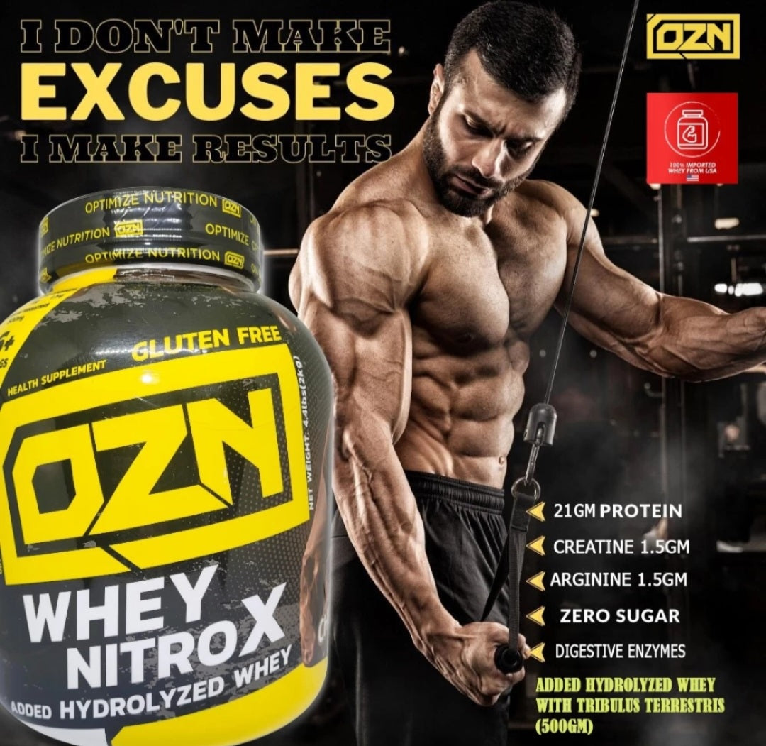 OZN Whey Nitrox With Added Hydrolyzed Whey Protein 2kg