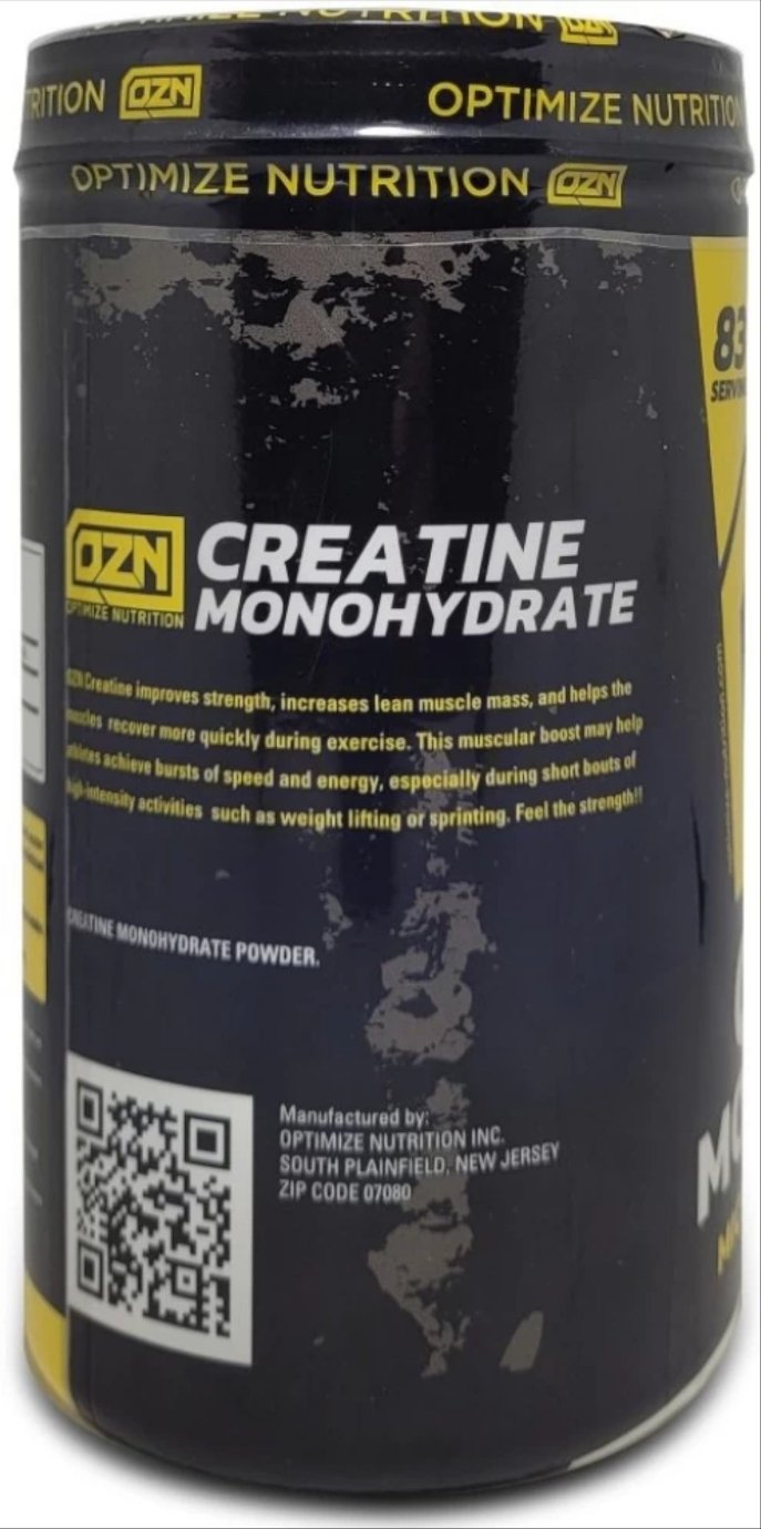 OZN Creatine Monohydrate Pure Micronized Creatine 83 serving, 250gm