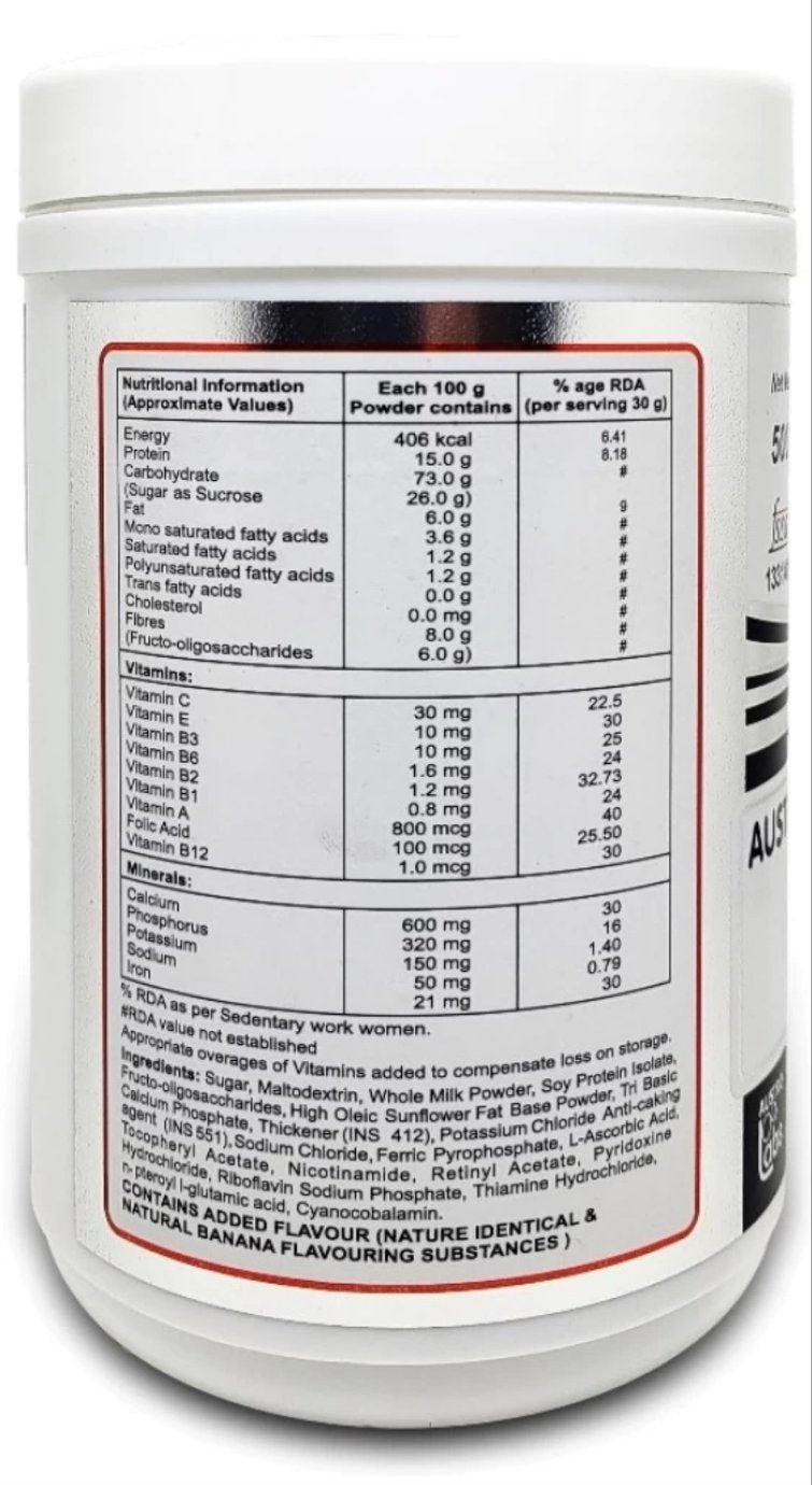 Austro Labs | BODY GROW PROTEIN POWDER 500GM(BANANA)