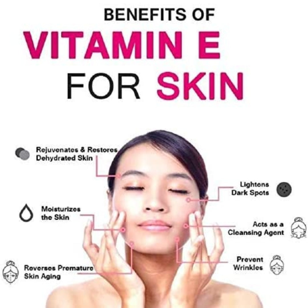 For-E 400 Vitamin E Capsule for Glowing Face, Skin and Hair Nutrition (50 softgel)