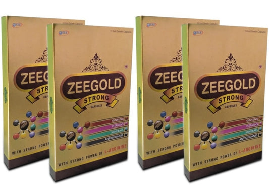 zeegold Strong Capsules With Ginseng, Vitmains,minerals, Antioxident & L-Arginine(60softgel)