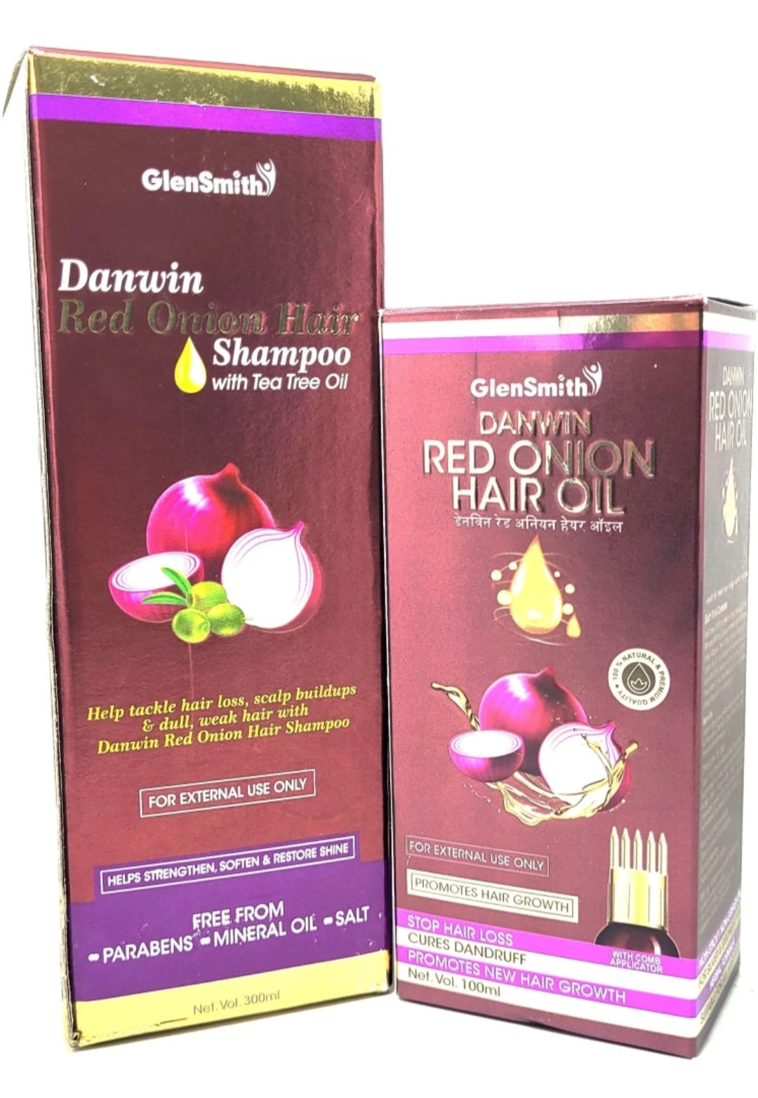 Danwin Red Onion Shampoo(300ml) And Hair Oil(100ml)