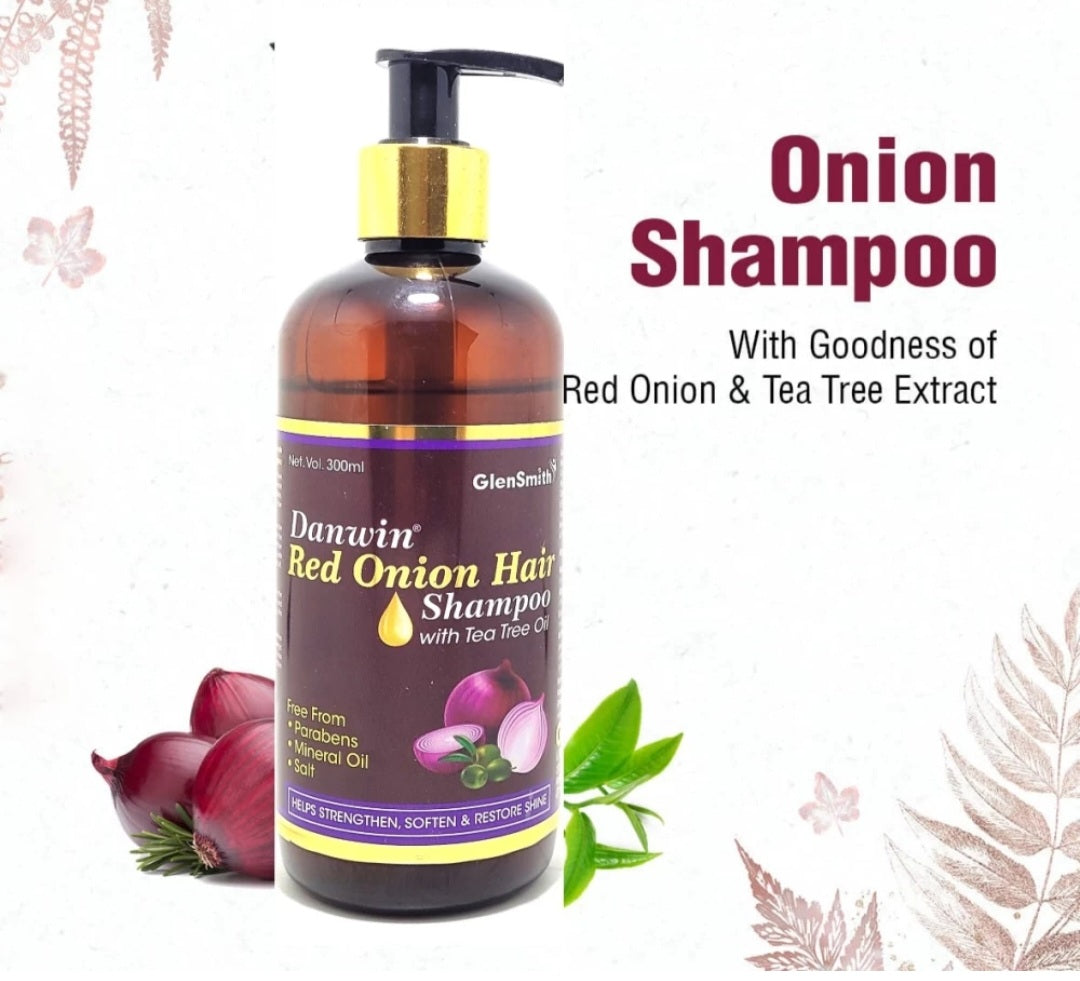 Danwin Red Onion Shampoo(300ml) And Hair Oil(100ml)