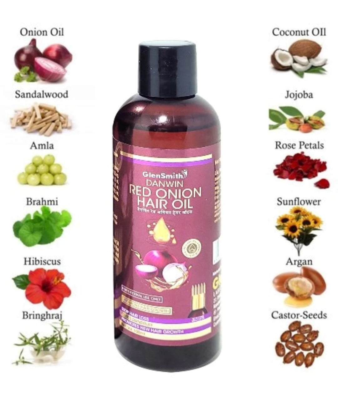 Danwin Red Onion Shampoo(300ml) And Hair Oil(100ml)