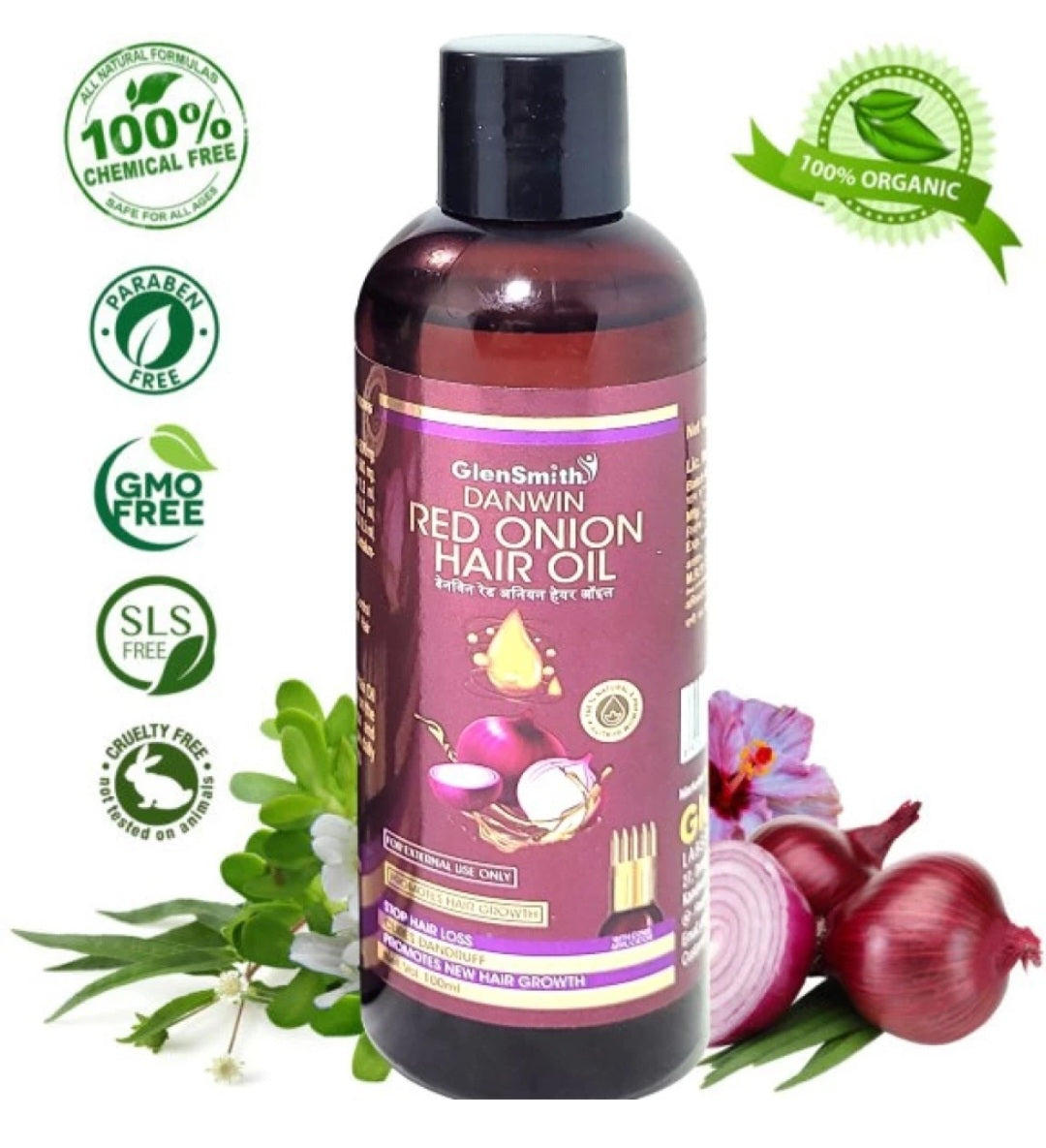 Danwin Red Onion Hair Oil For hair Growth And Hair Fall Control 100ml