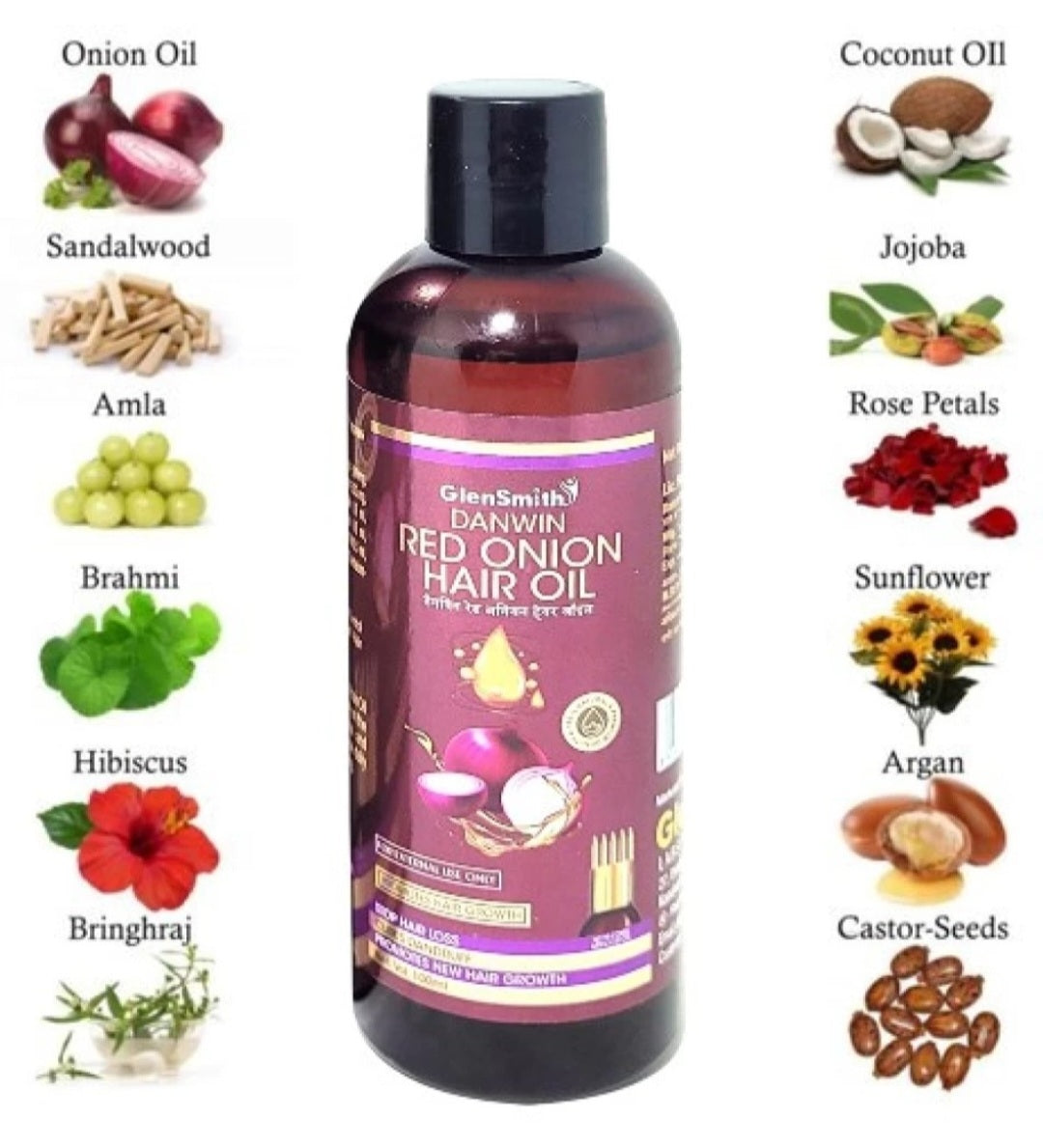 Danwin Red Onion Hair Oil For hair Growth And Hair Fall Control 100ml