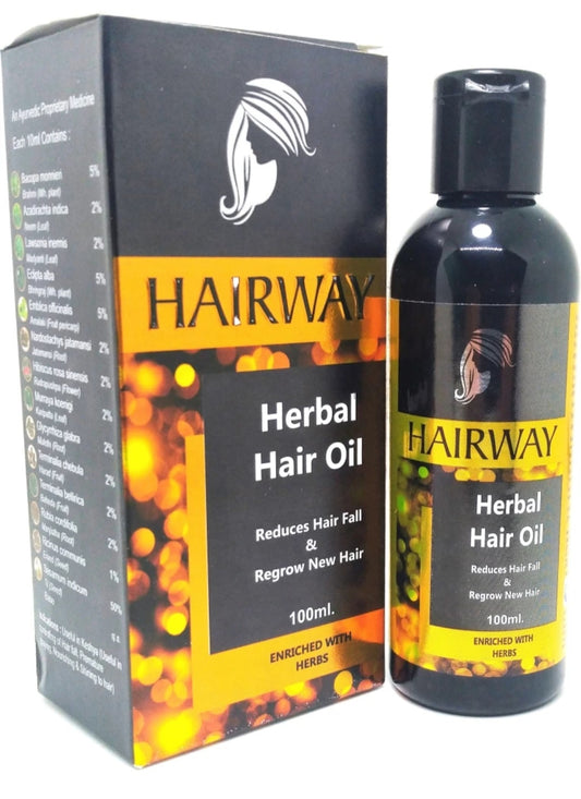 Hairway Herbal Hair Oil for All Hair Problems 100ml