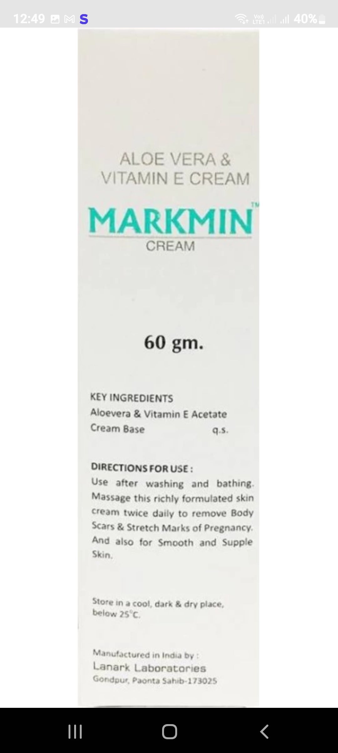 Markmin Aloevera And Vitamin E Cream pack of 2(120gm)