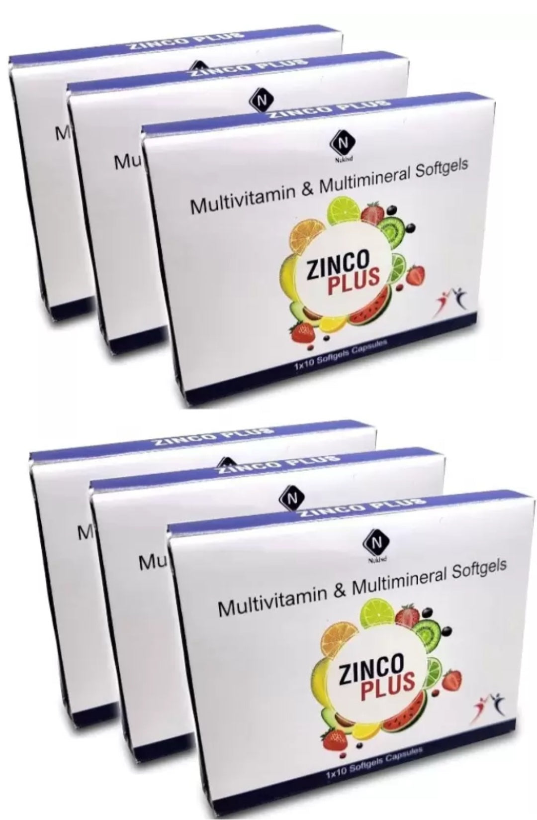 Nukind Zincoplus Multivitamin And Multimineral Softgel(60 softgel capsules)