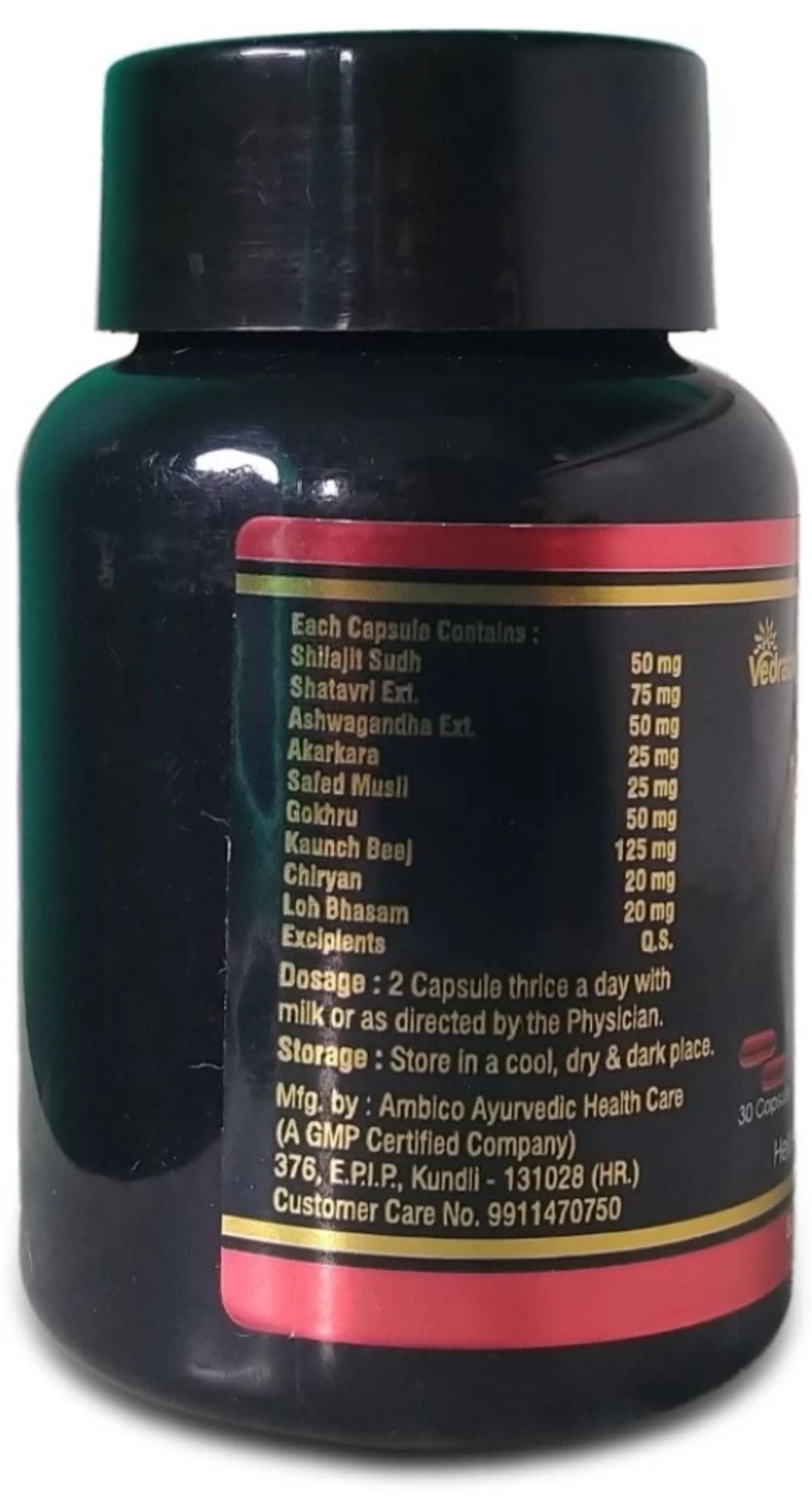 Vedratan Testofast herbal capsules for men(30capsules)