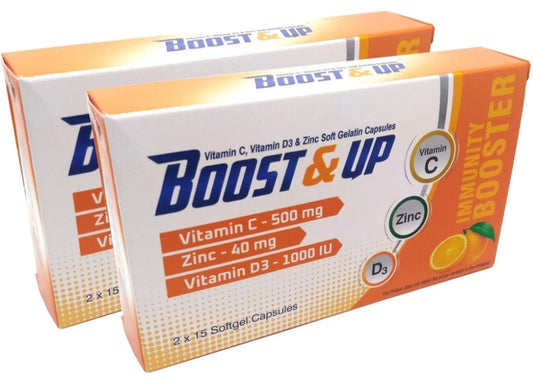 Boost & up Immunity Booster With Vitamin C, Vitamin D3 And Zinc (60softgels)