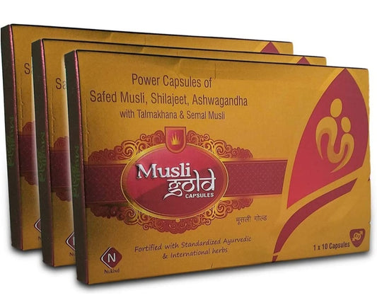Nukind musli gold with Ashwagandha And Shilajeet 30capsules